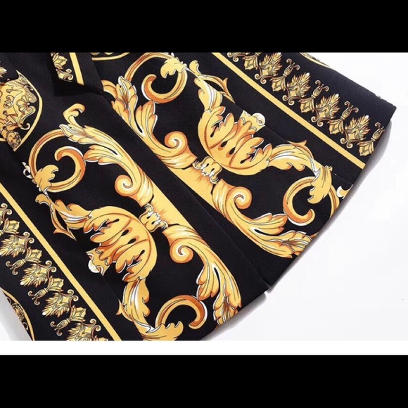 Printed Design Coat Dress - Picture 3 of 4